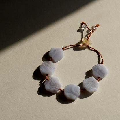Blue Lace Agate, Bracelet