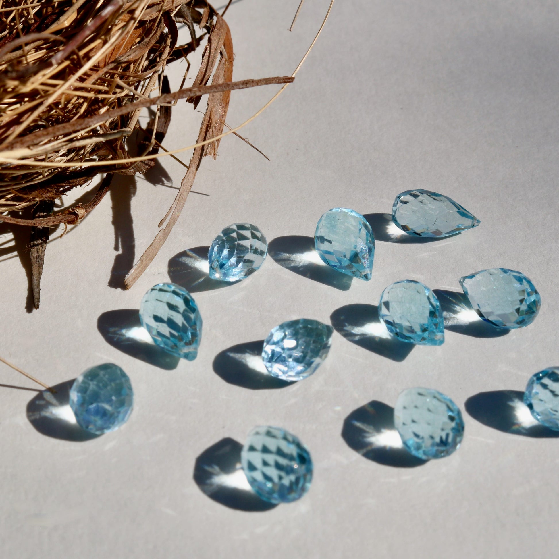 Blue Topaz, Drop Vibe Necklace