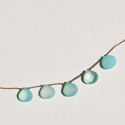 Chalcedony, Five Drops Vibe Necklace