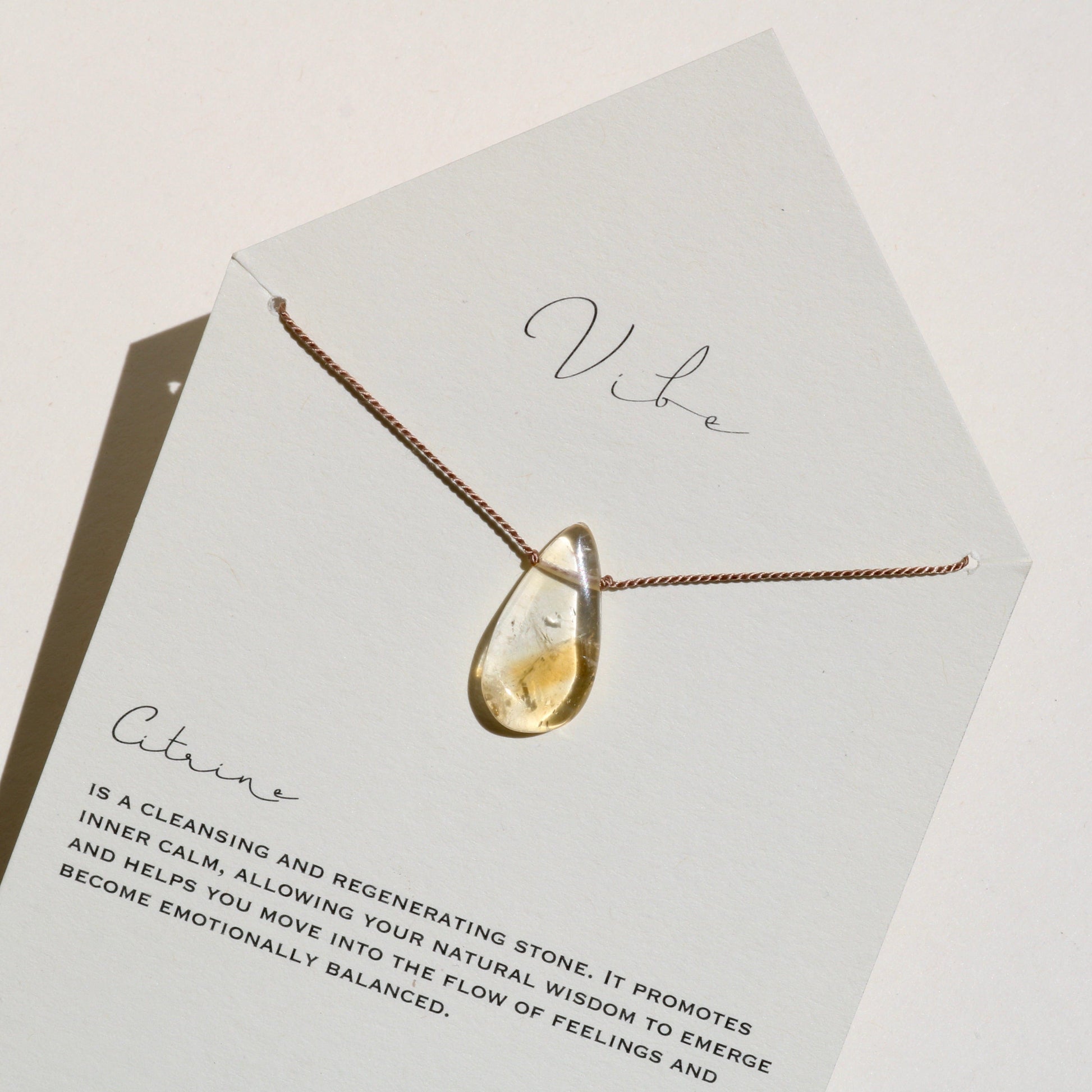 CITRINE SUNDROP Vibe Necklaces