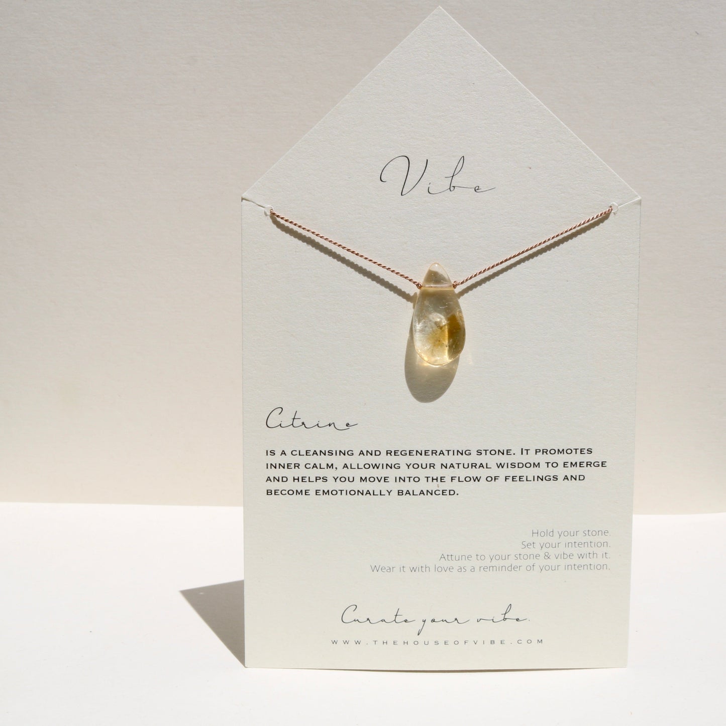 CITRINE SUNDROP Vibe Necklaces