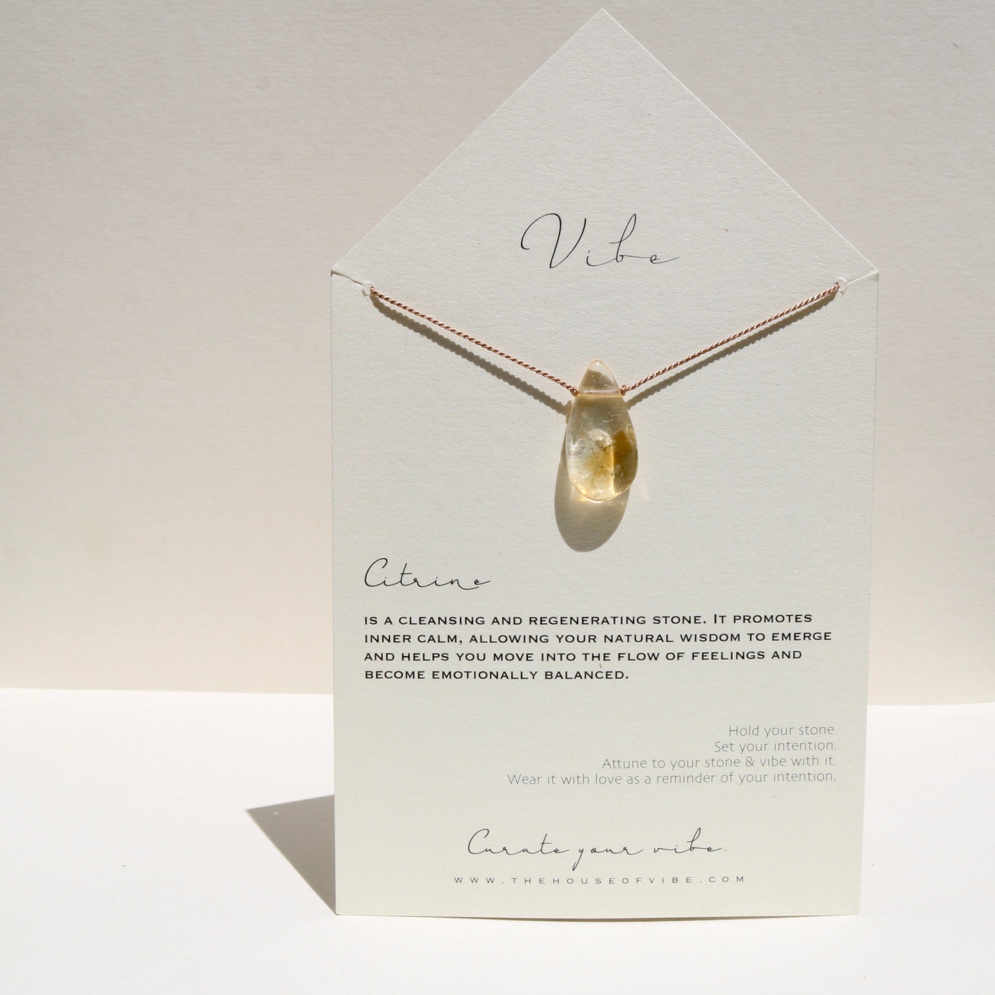 CITRINE SUNDROP Vibe Necklaces