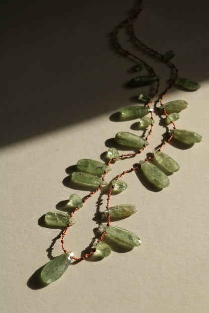 Green Kyanite, Long Drops