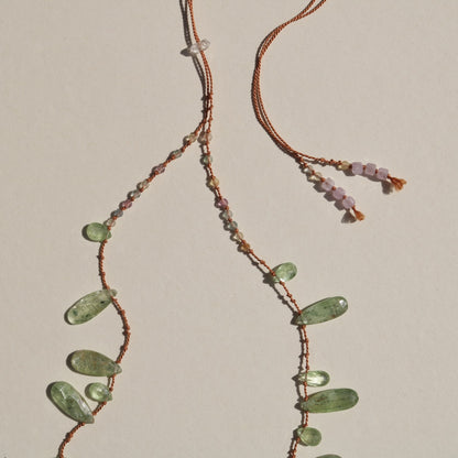 Green Kyanite, Long Drops