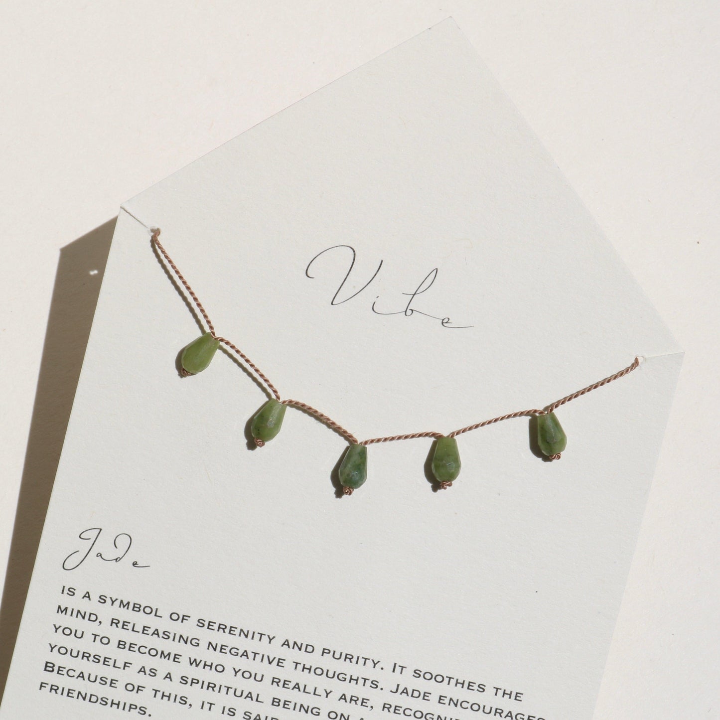 JADE 5 DROPS NECKLACE Vibe Necklaces