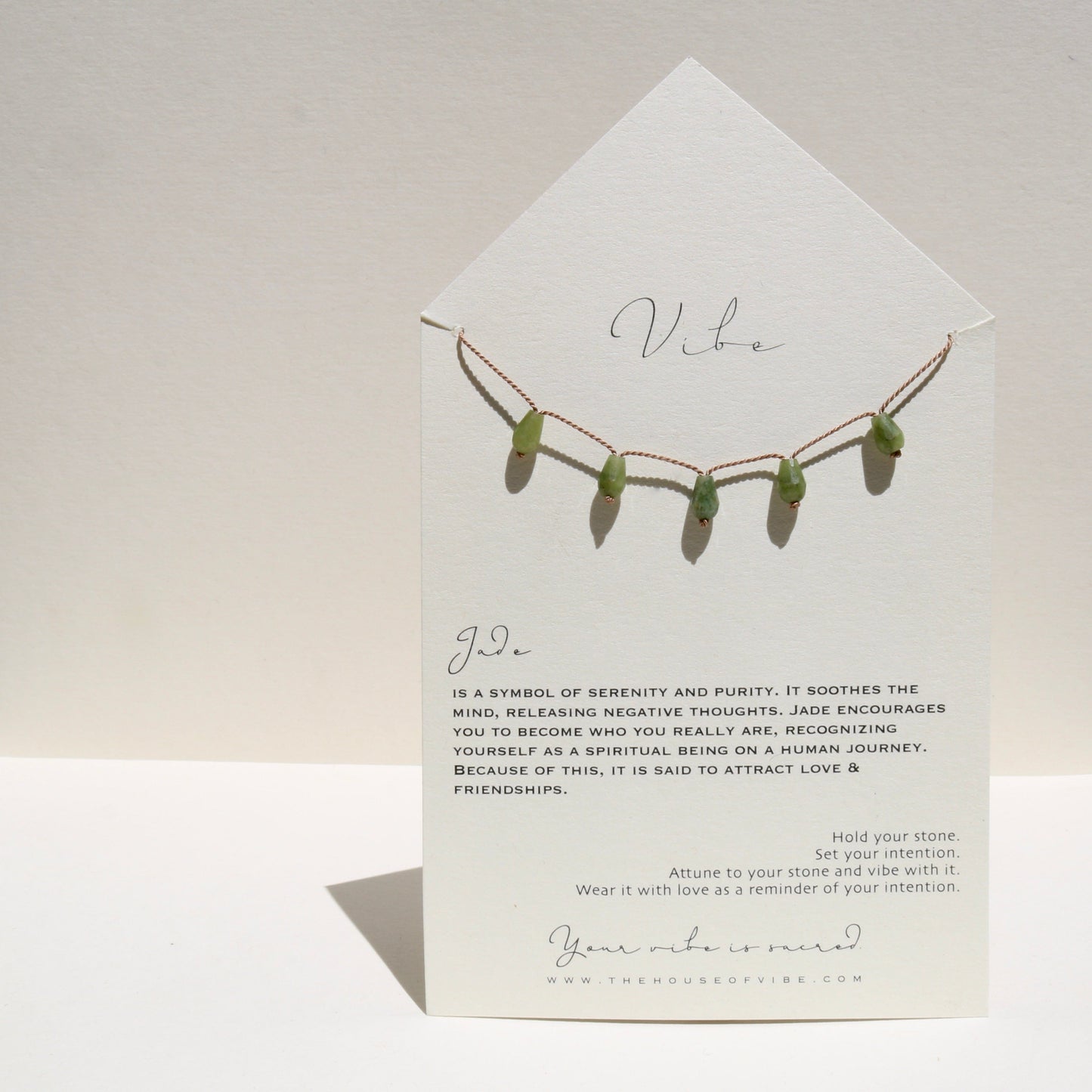 JADE 5 DROPS NECKLACE Vibe Necklaces
