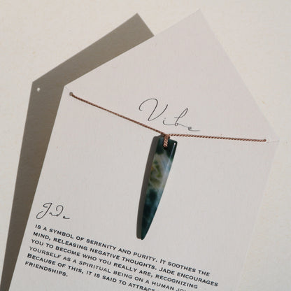Jade, Ray Vibe Necklace