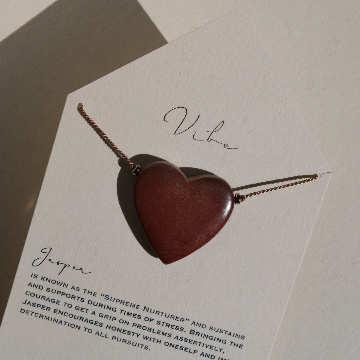 JASPER HEART NO. 1 Vibe Necklaces
