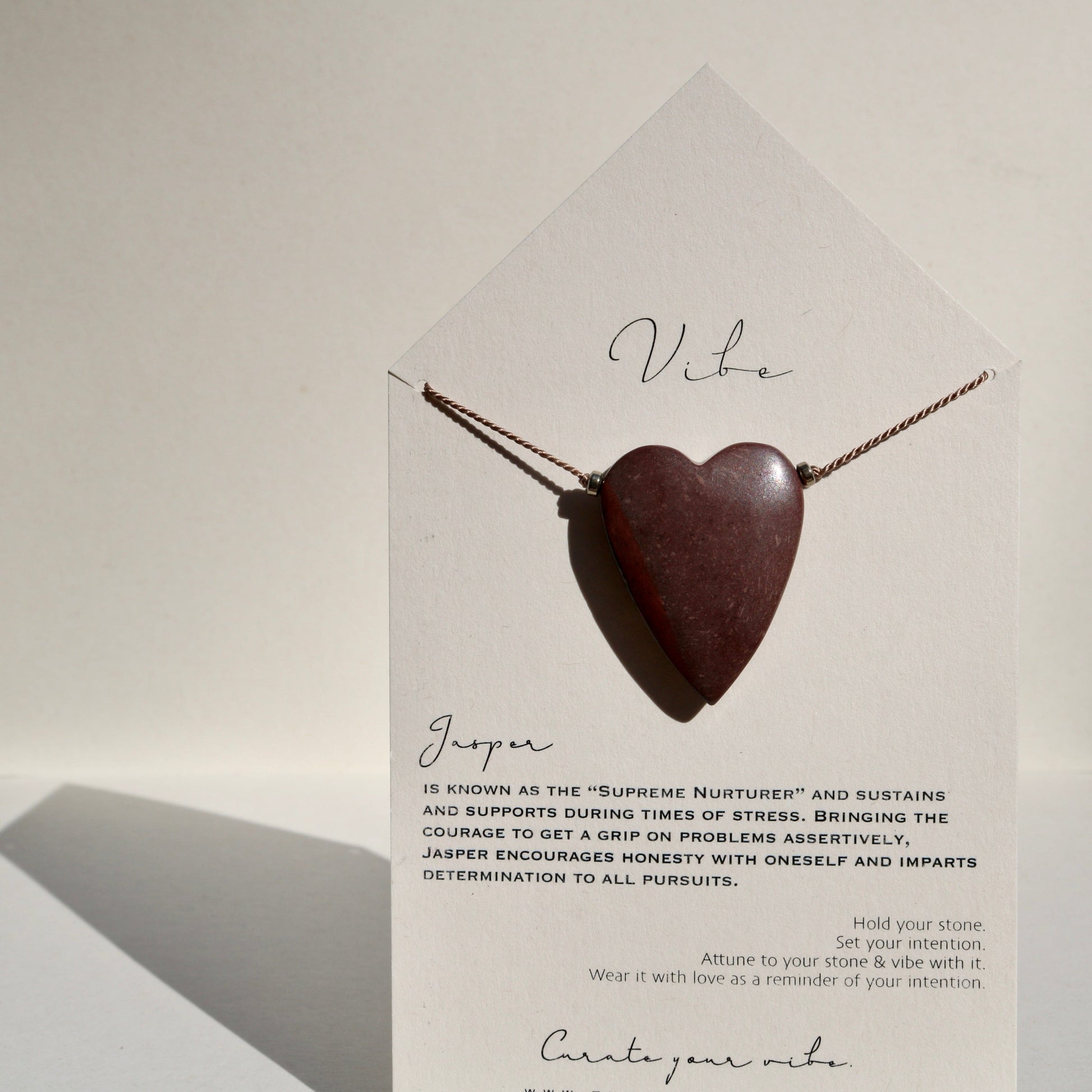 JASPER HEART NO. 2 Vibe Necklaces