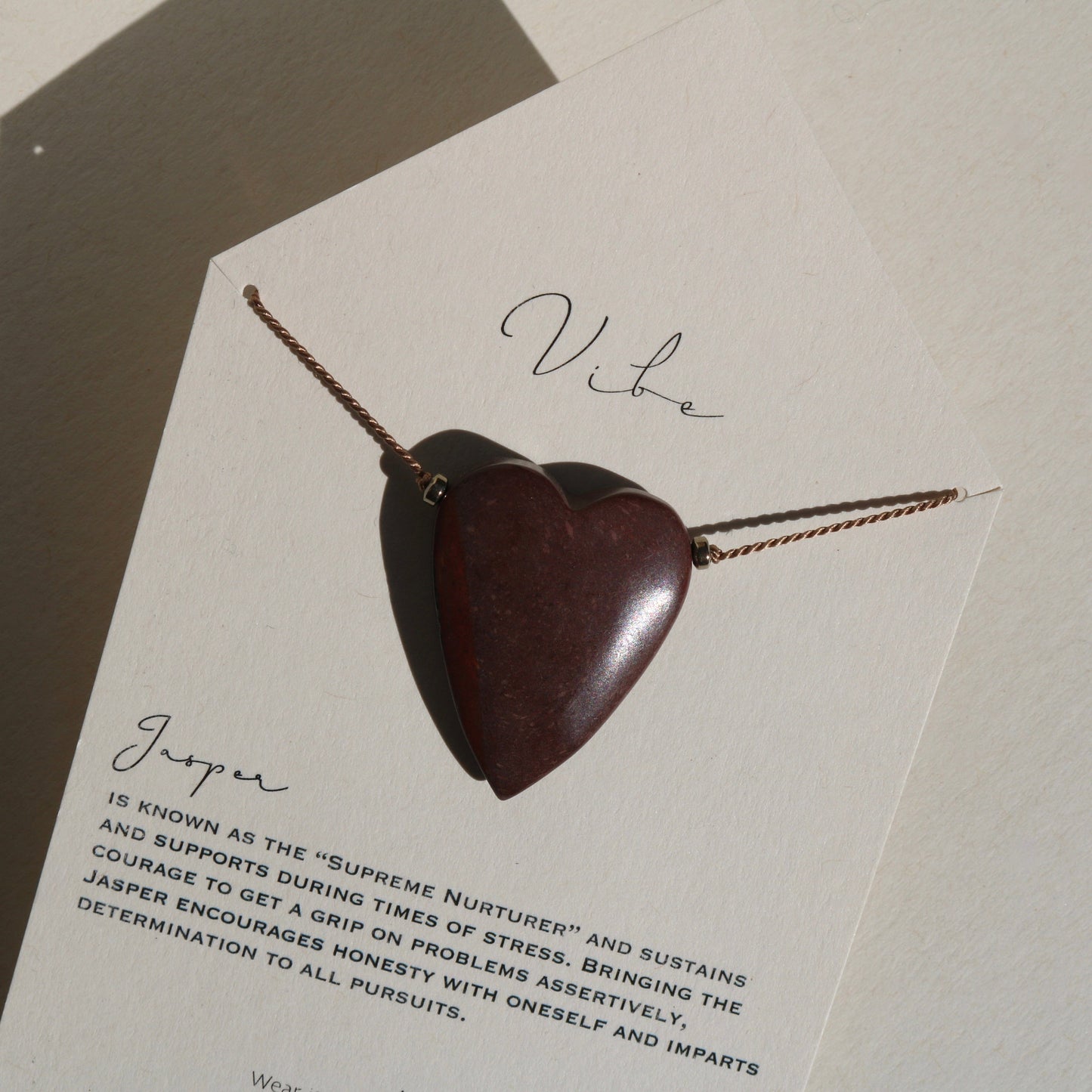 JASPER HEART NO. 2 Vibe Necklaces