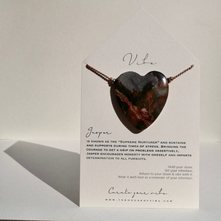 JASPER HEART NO. 3 Vibe Necklaces