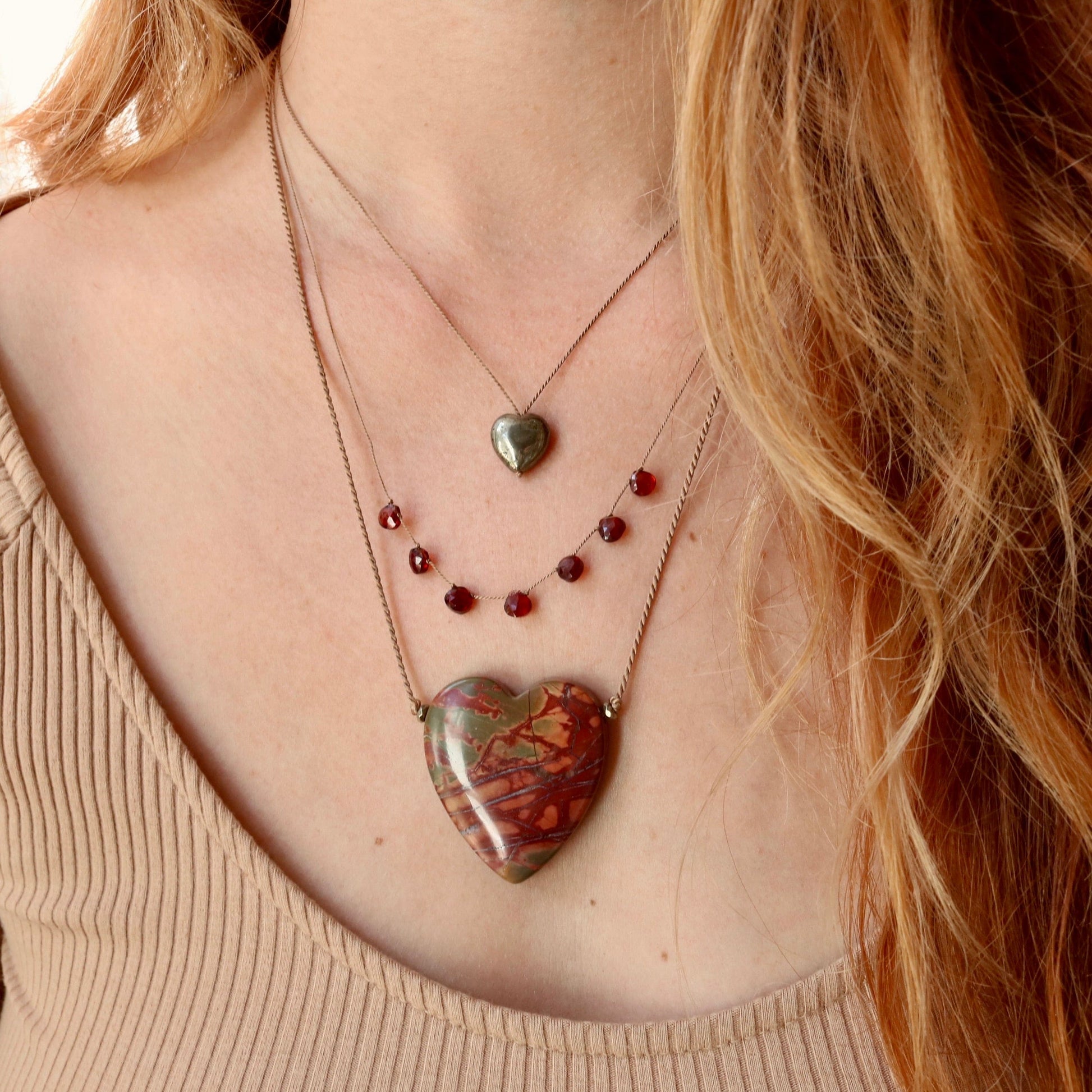 JASPER HEART NO. 3 Vibe Necklaces