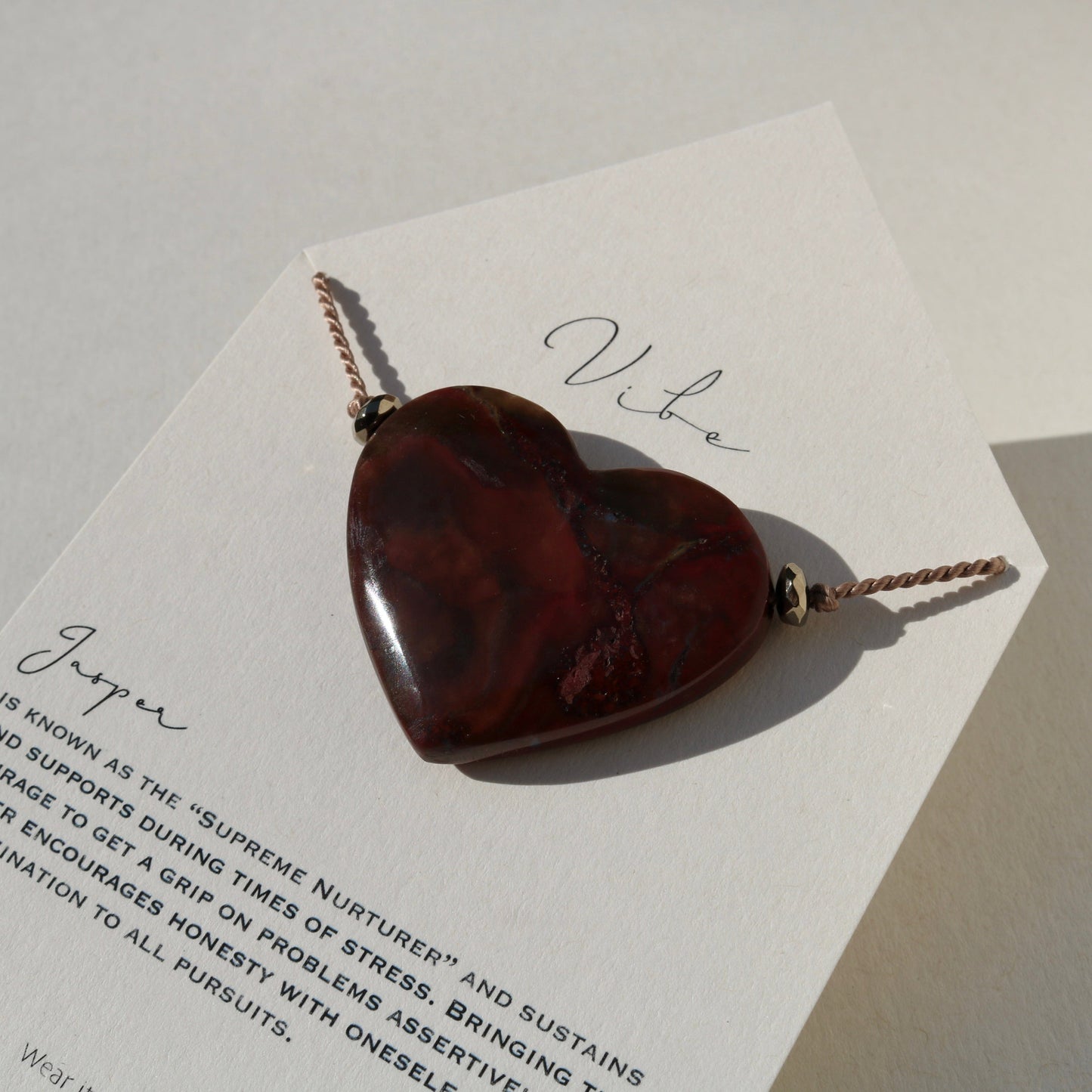 JASPER HEART NO. 6 Vibe Necklaces