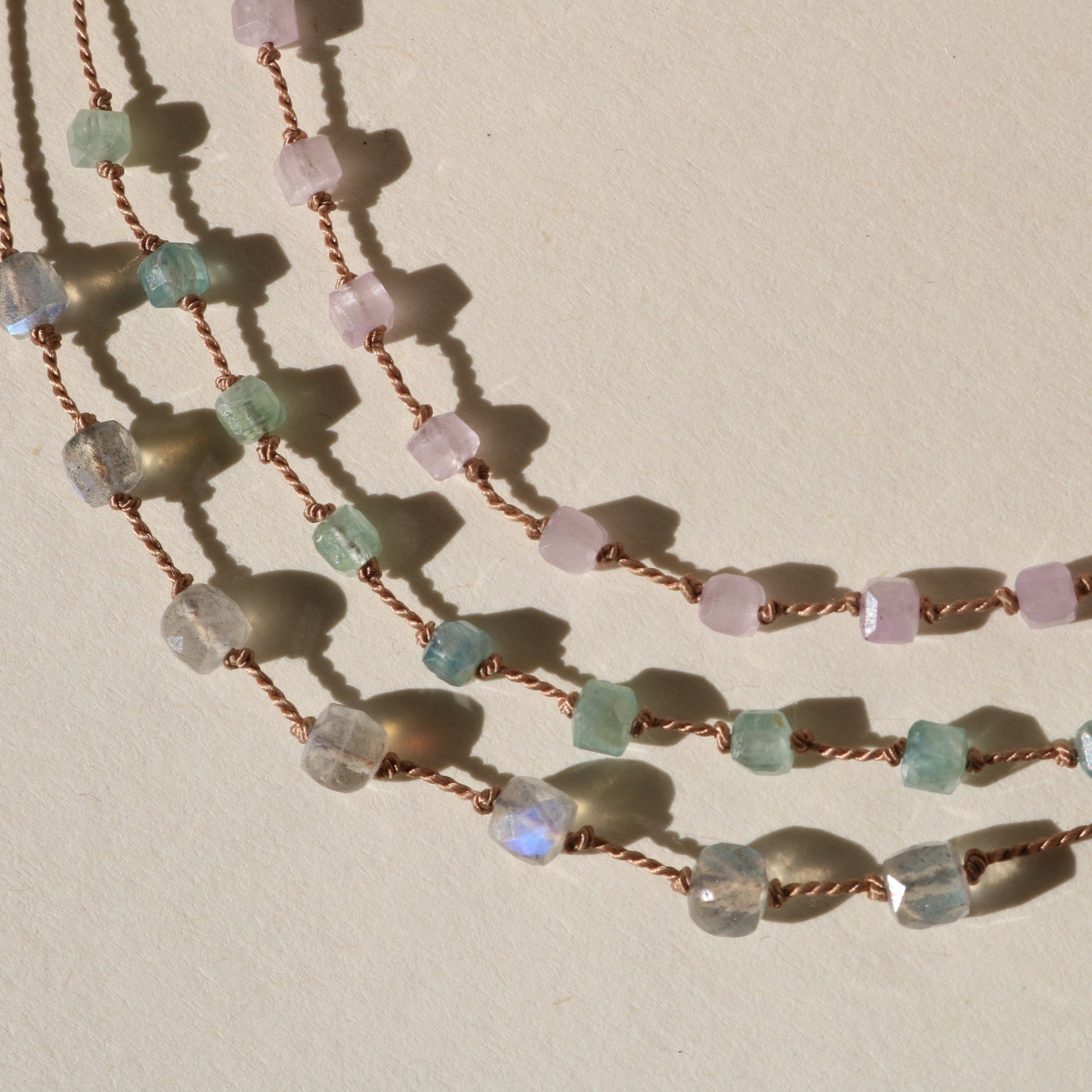 KUNZITE 9 CUBE NECKLACE Vibe Necklaces