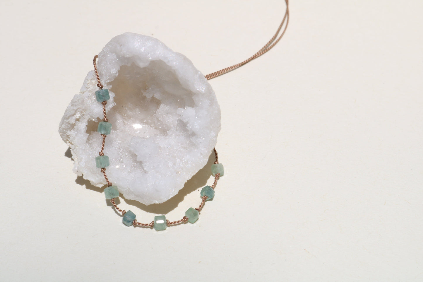 KYANITE 9 CUBE NECKLACE Vibe Necklaces