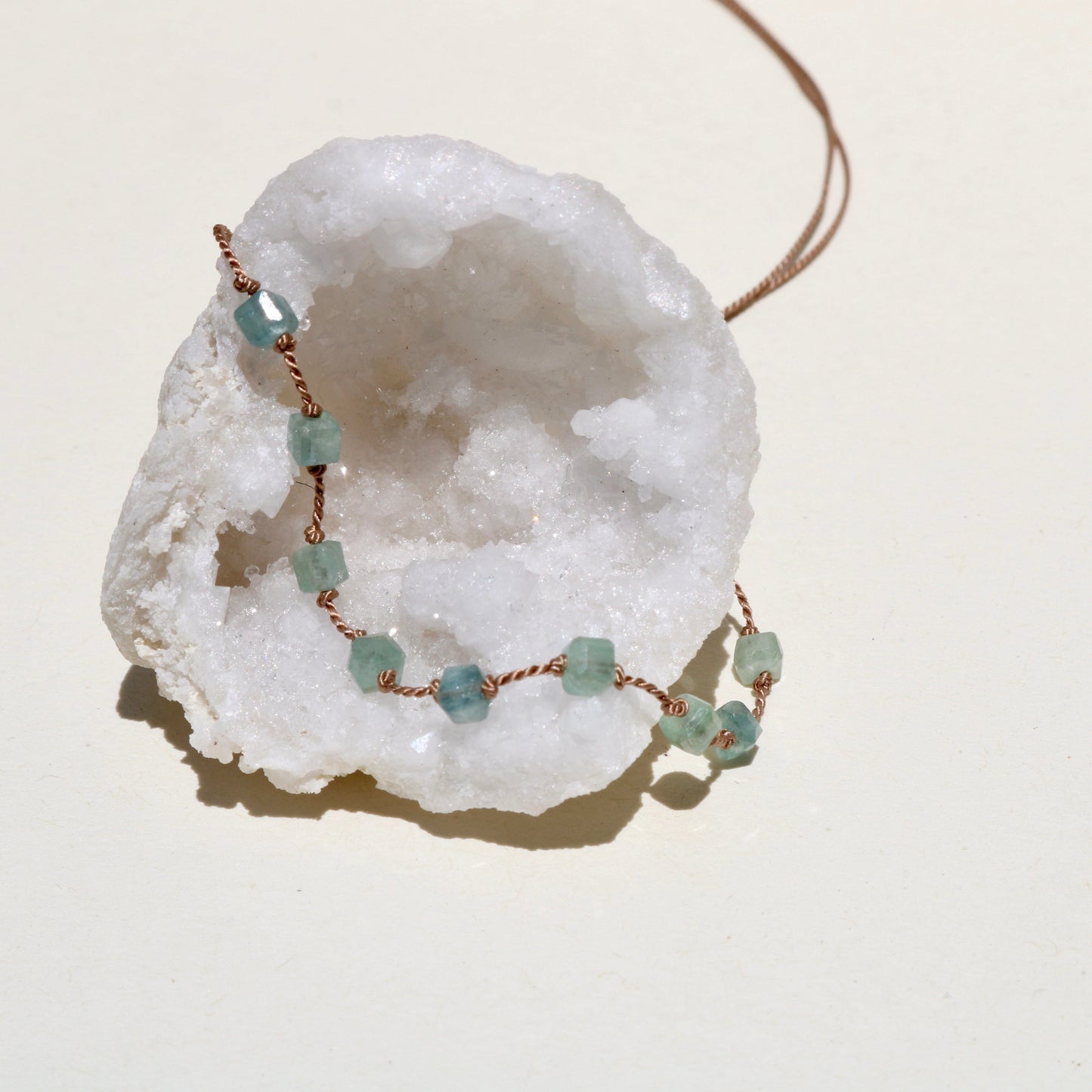 KYANITE 9 CUBE NECKLACE Vibe Necklaces