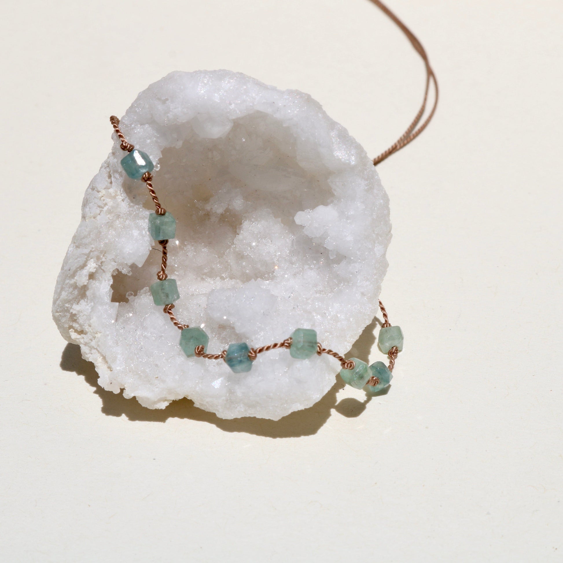 KYANITE 9 CUBE NECKLACE Vibe Necklaces