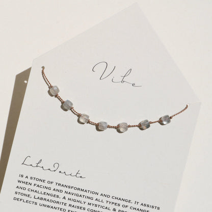 LABRADORITE 7 CUBE NECKLACE Vibe Necklaces