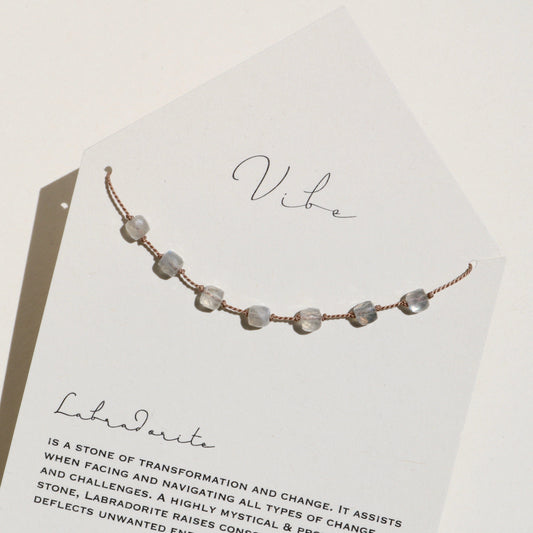 LABRADORITE 7 CUBE NECKLACE Vibe Necklaces
