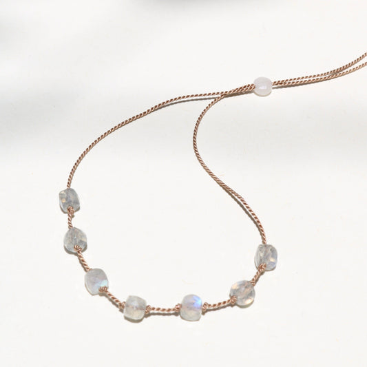 LABRADORITE 7 CUBE NECKLACE Vibe Necklaces