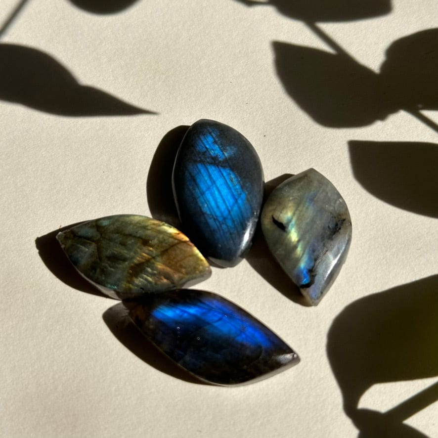 LABRADORITE FREEFORM LEAF Vibe Necklaces