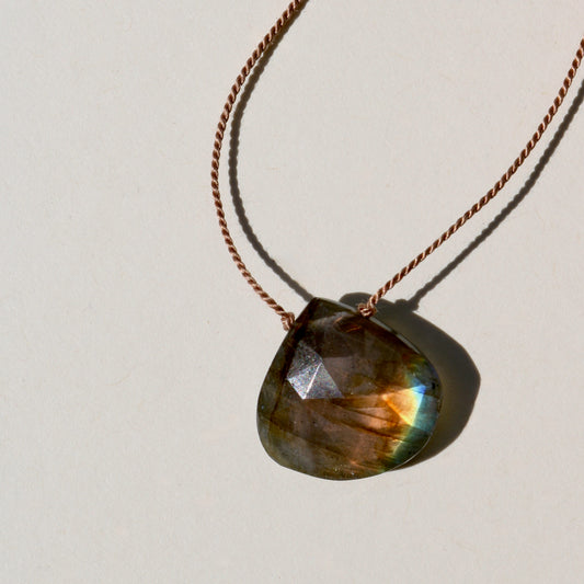 Labradorite, Galaxy Drop Vibe Necklace