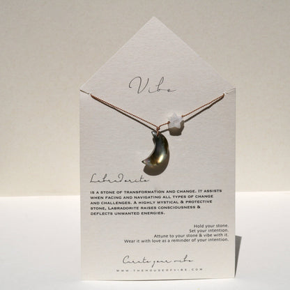 LABRADORITE MOON Vibe Necklaces