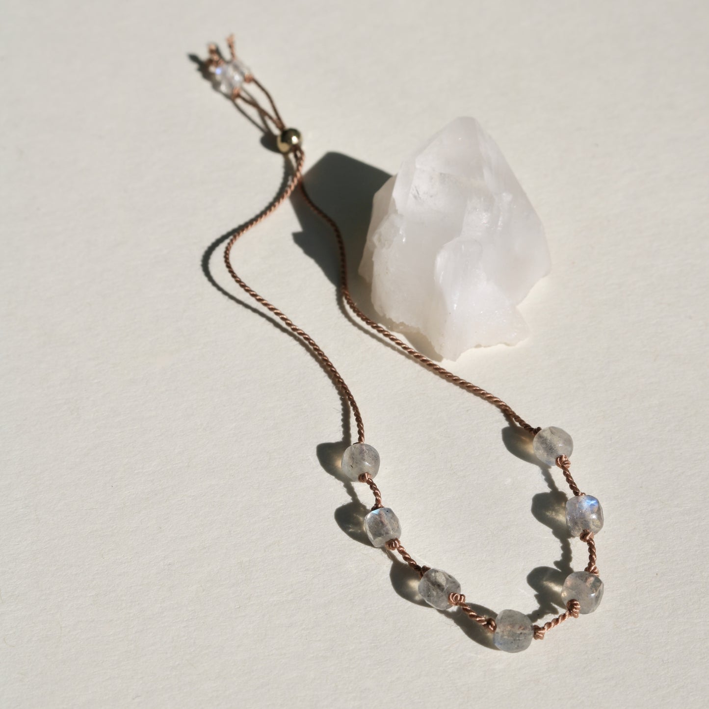 Labradorite, Seven Cubes Bracelet