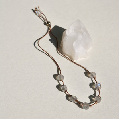 Labradorite, Seven Cubes Bracelet