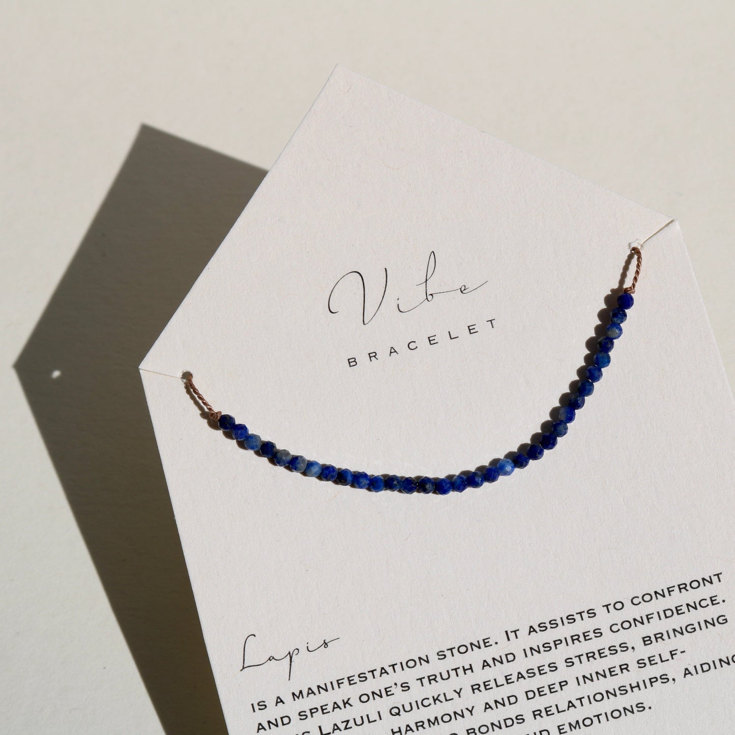 LAPIS BEADED BRACELET Vibe Bracelets