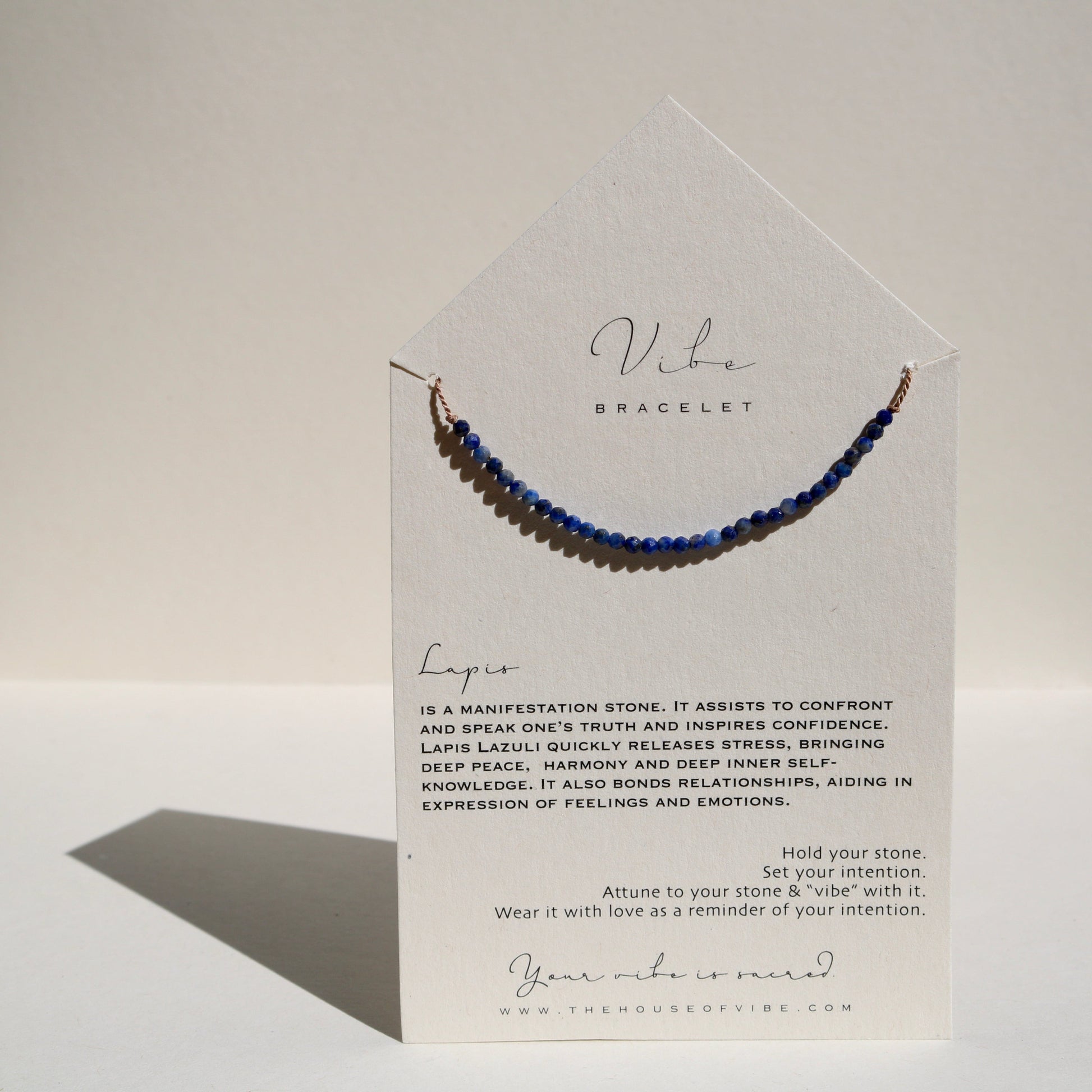 LAPIS BEADED BRACELET Vibe Bracelets