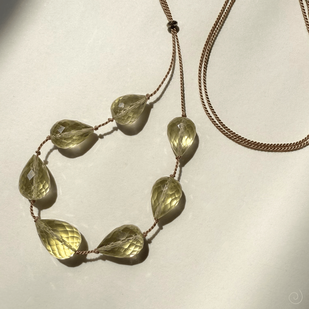 LEMON QUARTZ UNFOLDING No.0307 Vibe Necklaces