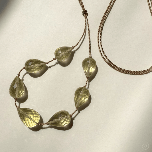 LEMON QUARTZ UNFOLDING No.0307 Vibe Necklaces