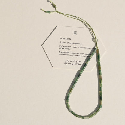 Moss Agate, Anklet