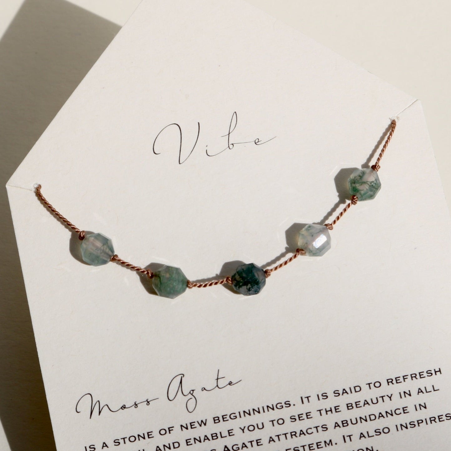 Moss Agate, Five Stones
