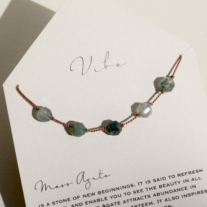 Moss Agate, Five Stones