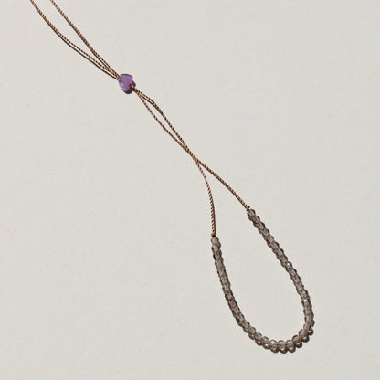 Obsidian, Row Necklace Vibe Necklace