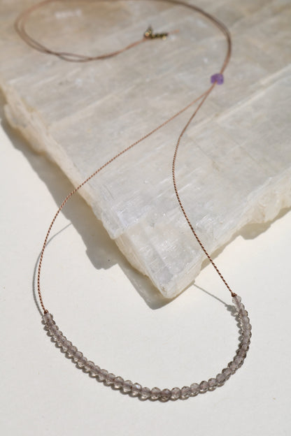 Obsidian, Row Necklace Vibe Necklace