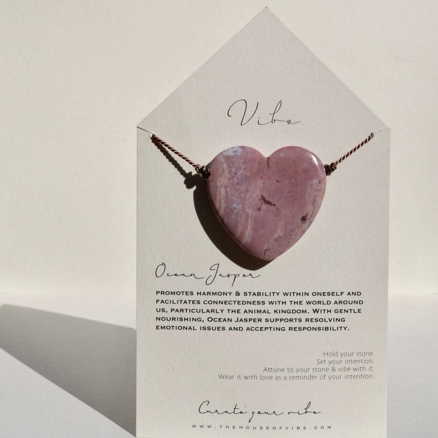 OCEAN JASPER HEART NO. 1 Vibe Necklaces