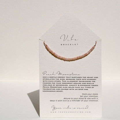 PEACH MOONSTONE BRACELET Vibe Bracelets