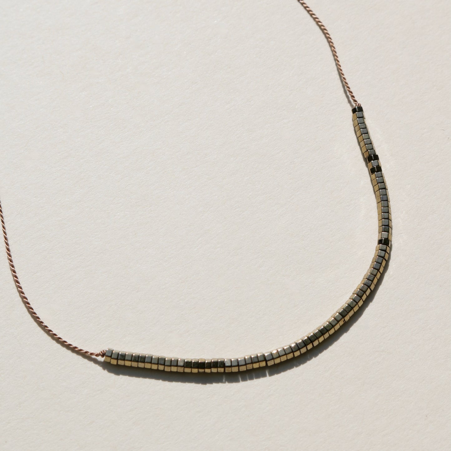 Pyrite, Geo Row Necklace
