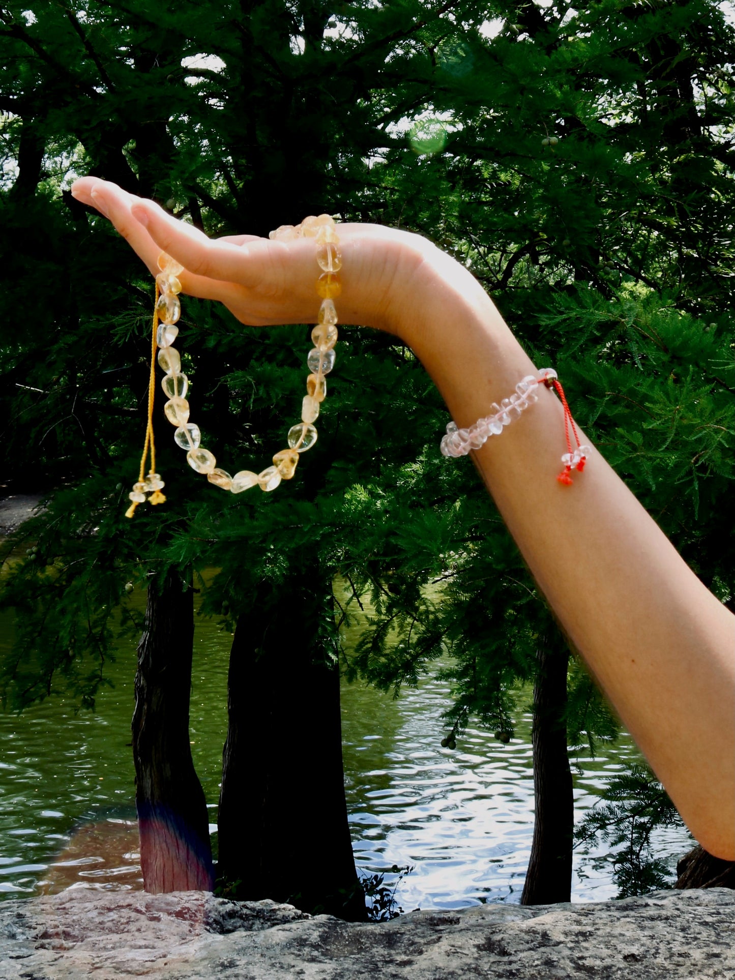 Quartz, Pebbles Bracelet Vibe Bracelet