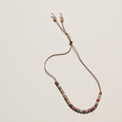Rainbow Agate, Cube Row Bracelet
