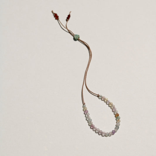 Rainbow Fluorite, Row Bracelet
