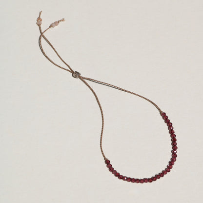 Red Garnet, Row Bracelet