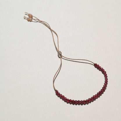 Red Garnet, Row Bracelet