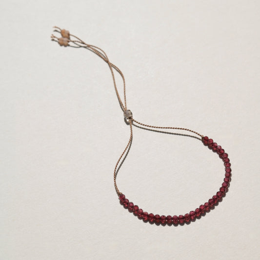Red Garnet, Row Bracelet