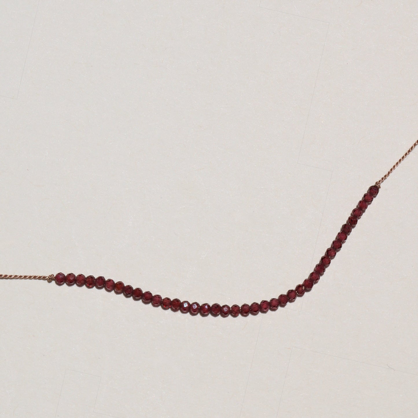 Red Garnet, Row Necklace