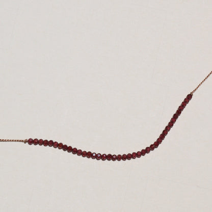 Red Garnet, Row Necklace