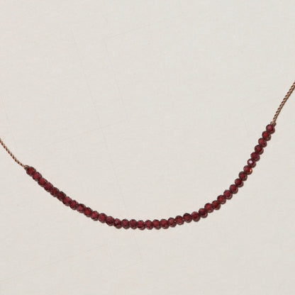 Red Garnet, Row Necklace